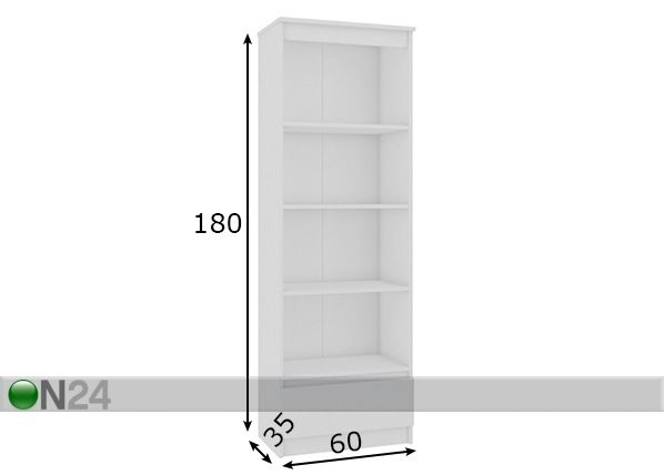 Стеллаж 60 cm размеры