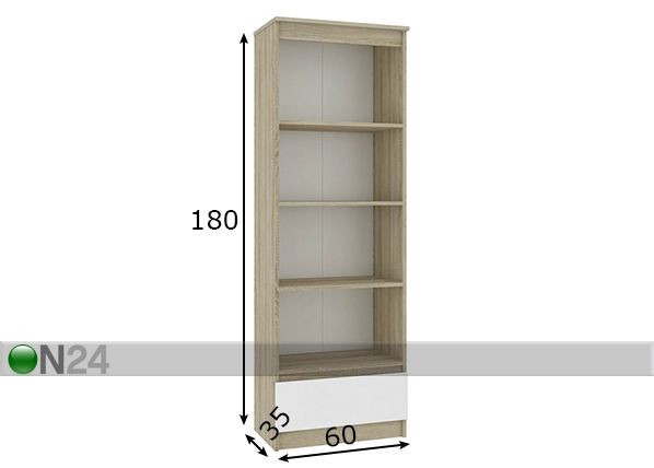 Стеллаж 60 cm размеры