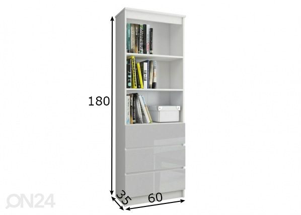 Стеллаж 60 cm размеры
