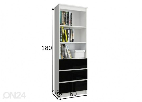 Стеллаж 60 cm размеры