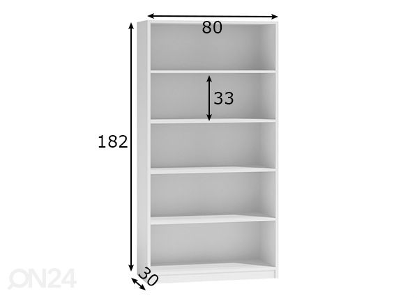 Стеллаж 80 cm размеры
