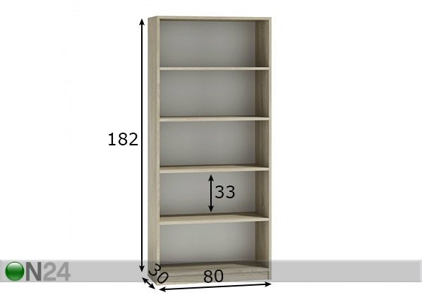 Стеллаж 80 cm размеры