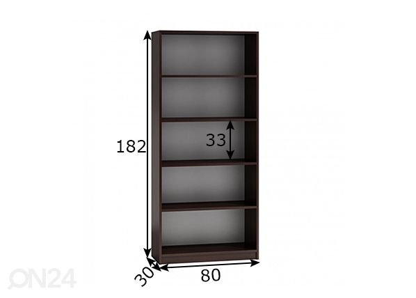 Стеллаж 80 cm размеры