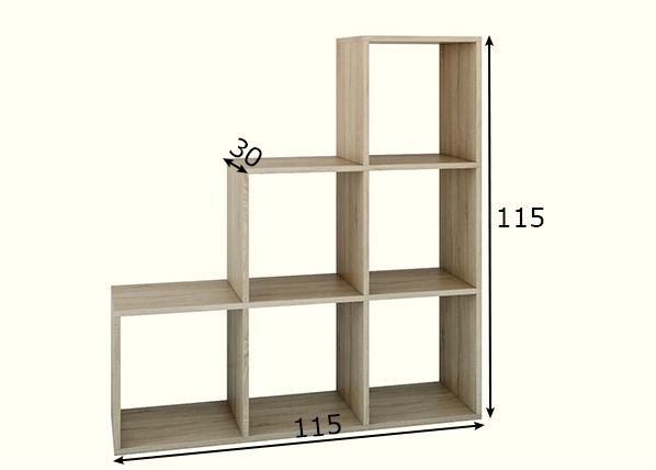 Стеллаж Happy 115 cm размеры