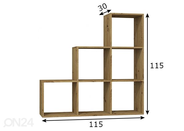 Стеллаж Happy 115 cm размеры