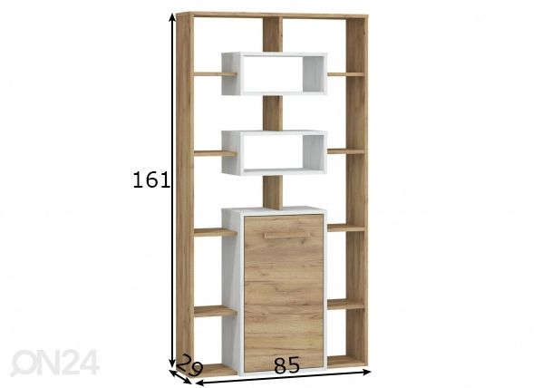 Стеллаж Macroom 85 cm размеры