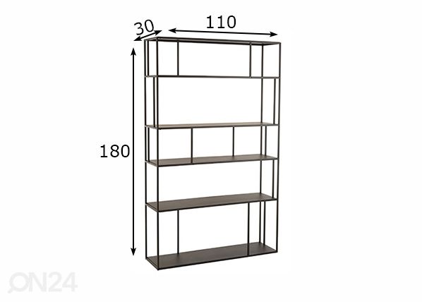 Стеллаж Taze 110 cm размеры