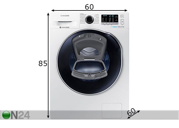 Стиральная машина с сушкой Samsung AddWash размеры