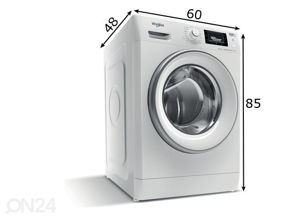 Стиральная машина Whirlpool FWSD81283SVEEN размеры