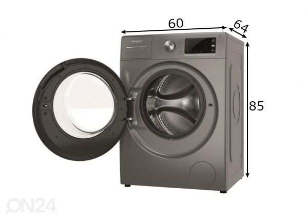 Стиральная машина Whirlpool W6W945SBEE размеры