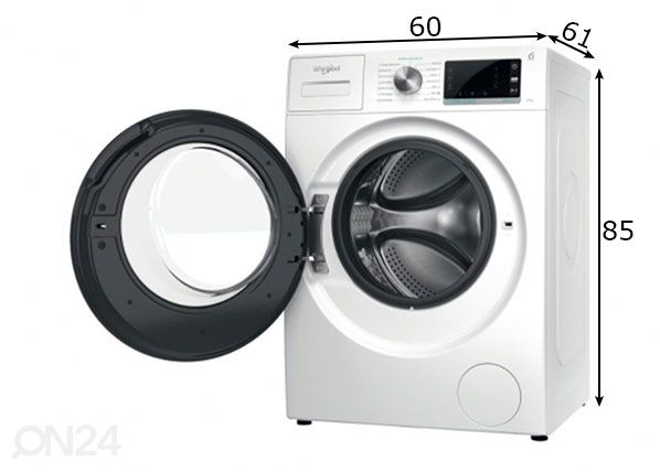 Стиральная машина Whirlpool W6XW845WBEE размеры