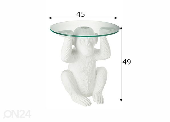 Столик Ape Ø 45 cm размеры