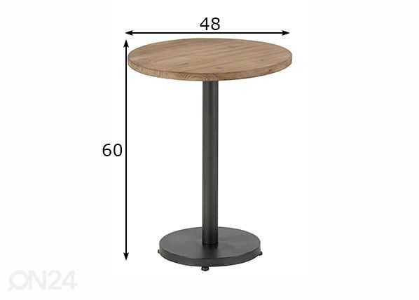 Столик Bar Ø 48 cm размеры