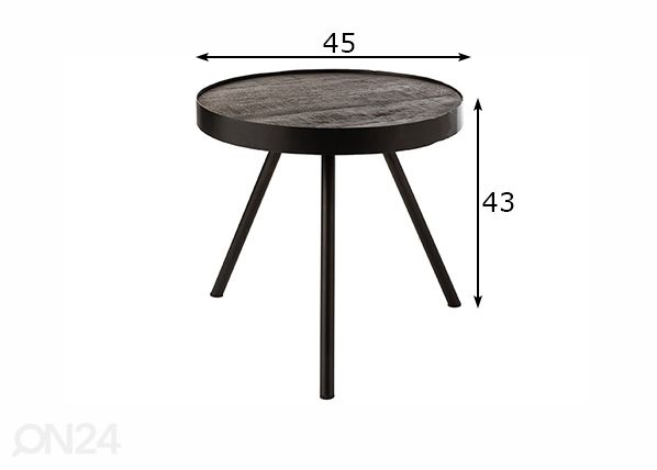 Столик Fien Ø 45 cm размеры