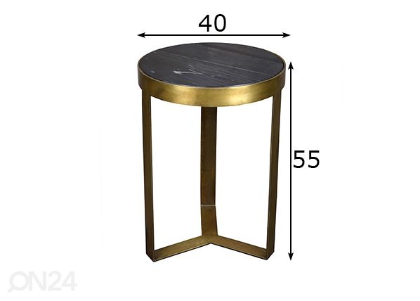 Столик Glennis Ø 40 cm размеры