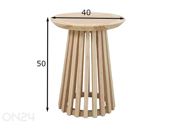 Столик Kenas Ø 40 см размеры