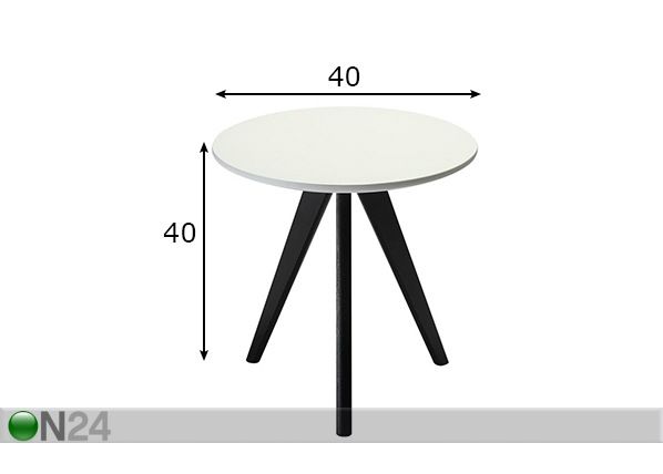 Столик Life Ø40xh40 cm размеры