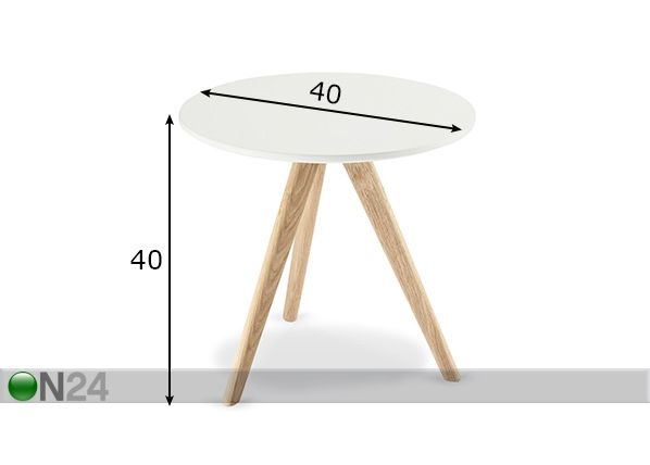 Столик Life Ø40xh40 cm размеры