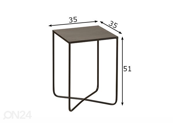 Столик Nivel 35x35 cm размеры
