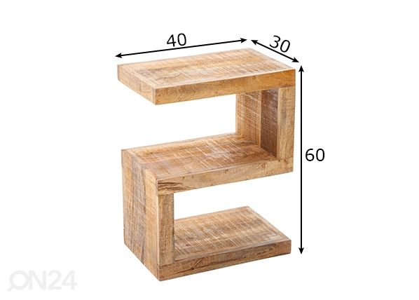 Столик S размеры