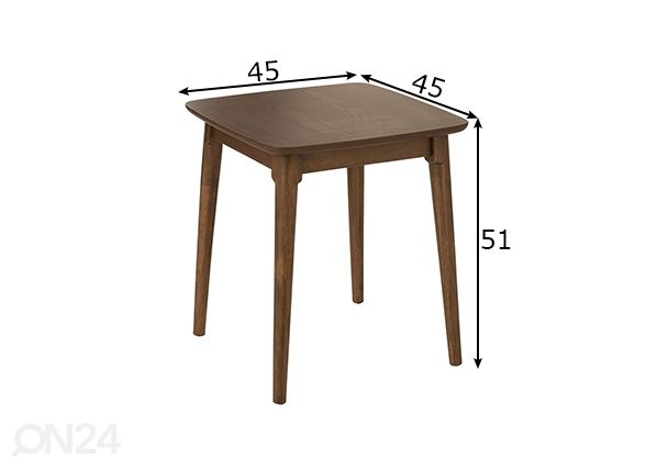 Столик Wood размеры