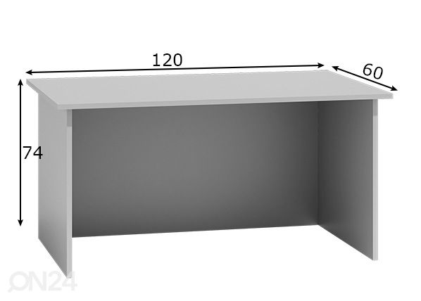 Стол классический 120x60 см размеры