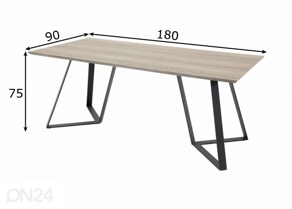 Стол обеденный Marina 180х90 см размеры