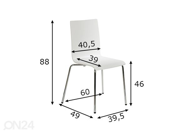 Стулья 4 шт размеры