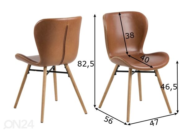 Стулья Batilda A1, 2 шт размеры
