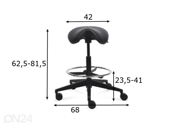 Стул-седло Texas Task Chair размеры