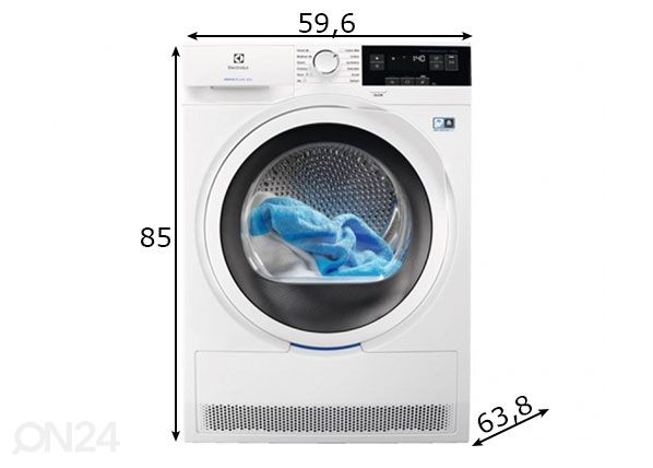 Сушилка Electrolux EW8H358S размеры
