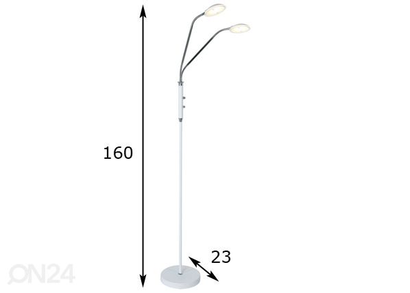 Торшер Chicago LED размеры