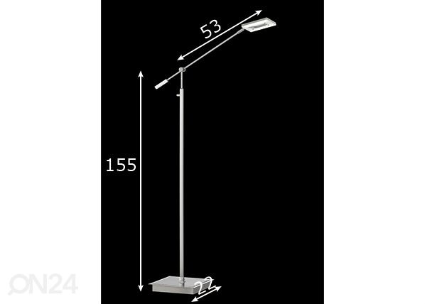 Торшер Les Mans LED размеры