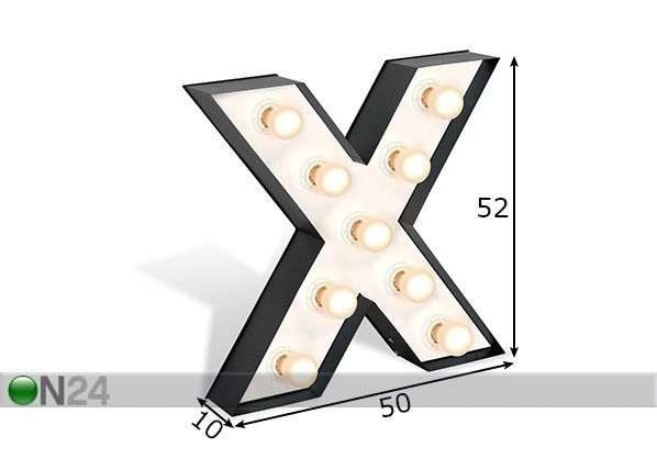 Торшер Literki X размеры