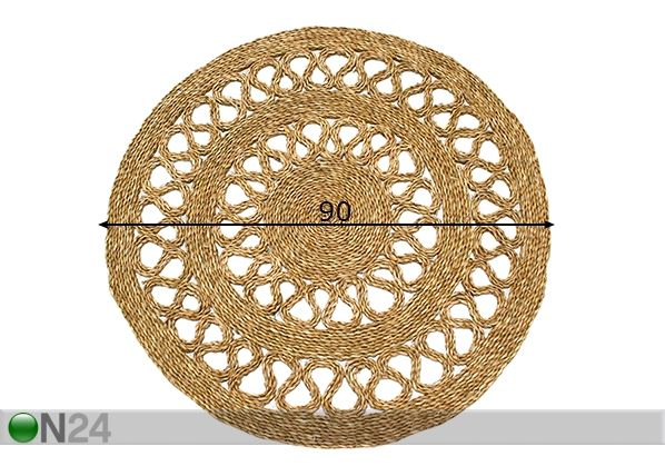 Тростниковый ковер Ø 90 см размеры