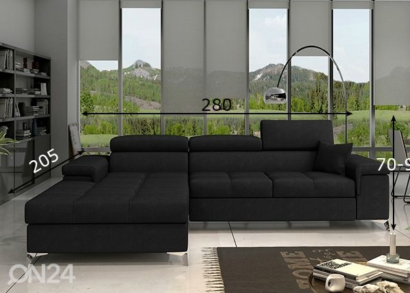 Угловой диван-кровать с ящиком размеры