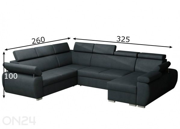 Угловой диван-кровать размеры