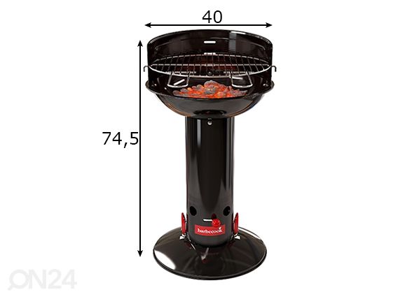 Угольный гриль Barbecook Loewy 40 размеры