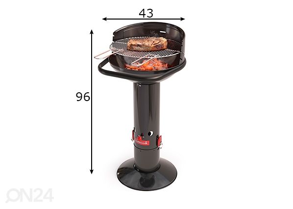 Угольный гриль Barbecook Loewy 45 размеры