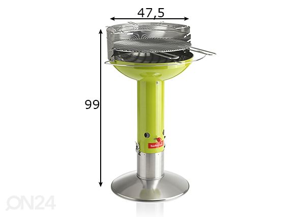 Угольный гриль Barbecook Major Kiwi размеры