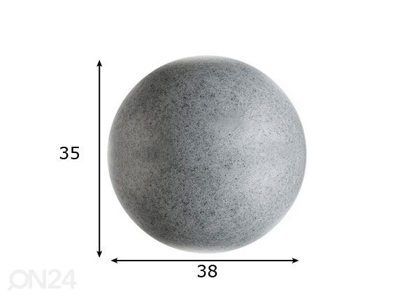 Уличный светильник Ball Granit размеры