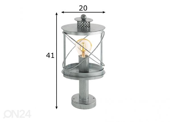 Уличный светильник Hilburn 1 размеры