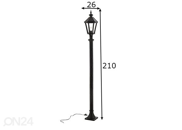 Уличный светильник Lantern размеры
