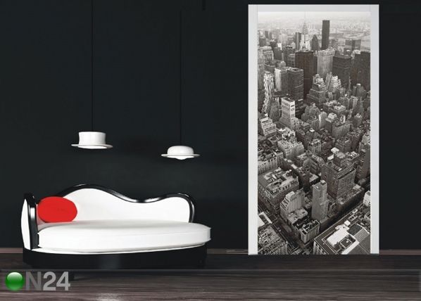 Флизелиновые фотообои Bird's-eye view of the city 90x202 cм