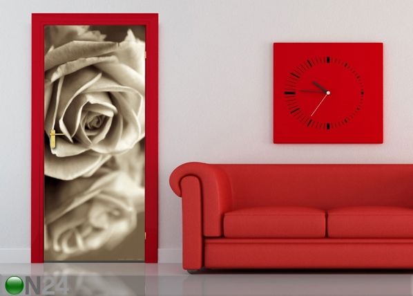 Флизелиновые фотообои Black and white rose 90x202 см