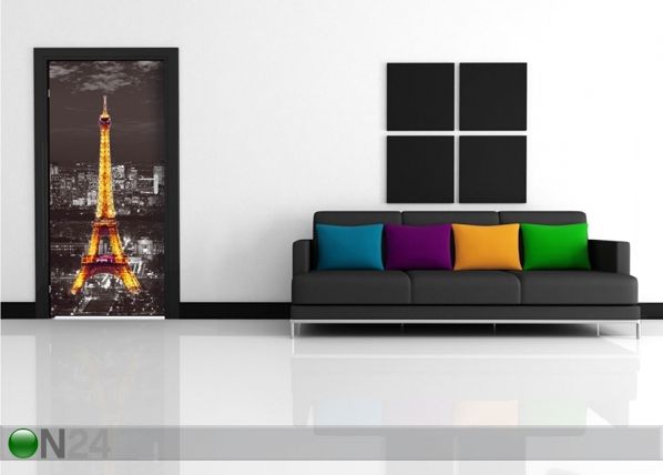 Флизелиновые фотообои Eiffel Tower at night 90x202 cм