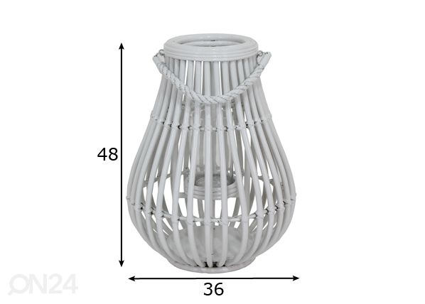 Фонарь из ротанга Drop-M размеры