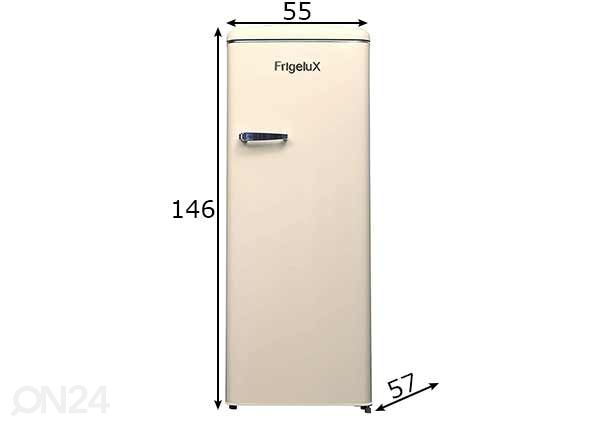 Холодильник в ретро-стиле Frigelux RF218RCA размеры