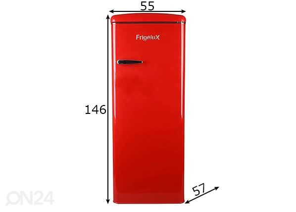 Холодильник в ретро-стиле Frigelux RF218RRA размеры