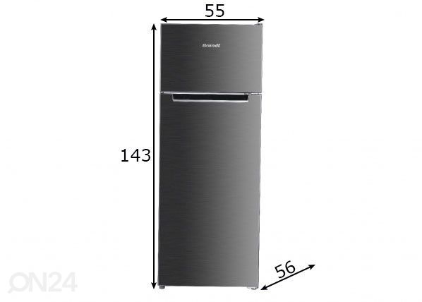 Холодильник Brandt BFD4522SX размеры